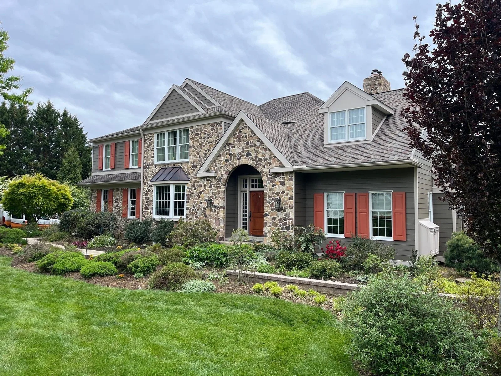 Full exterior, West Chester after Sabatini Pro Painting repainted it