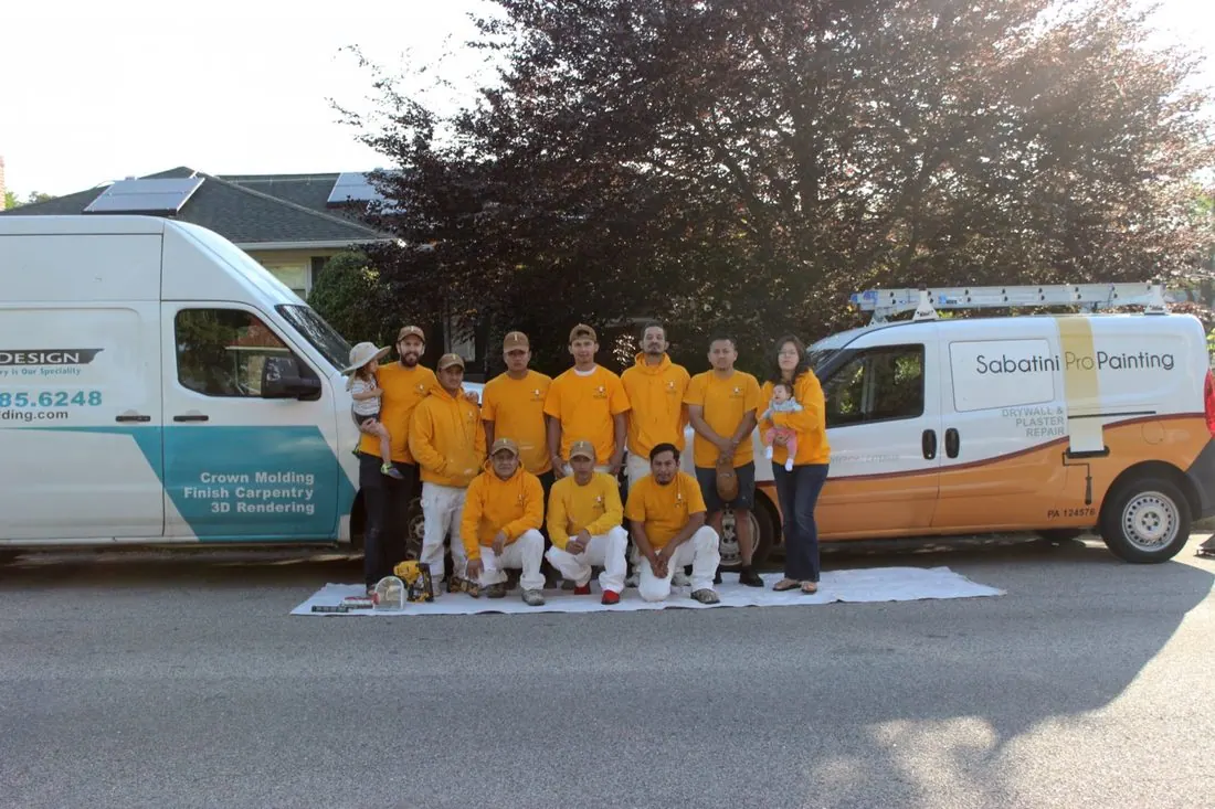 The Sabatini Pro Painting team in front of the company van